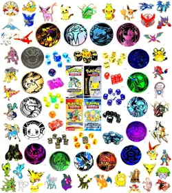 Pokemon TCG Cards 151 MONTHLY PINS BADGES DICES COINS SLEEVES SAMPLE FUN PACKS - Image 4