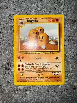 Pokemon TCG Cards Dugtrio 19/102 Base Set Rare NM - Image 3