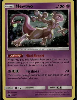 Mewtwo Promo SM Promos SM214 Psychic Holofoil Pokemon Card - Image 1
