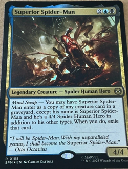 Superior Spider-Man RARE 0155 Foil Marvel Spider-Man - MTG TCG Card - Image 1