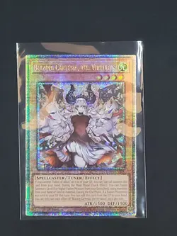 Yugioh! Blazing Cartesia, the Virtuous (New Art) RA04-EN041 Quarter Century Rare - Image 1