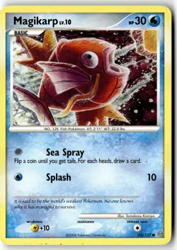 Pokemon Card Magikarp LP Stormfront Common 65/100 - Image 1