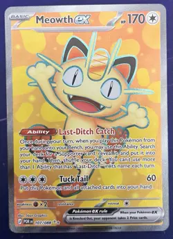 Meowth ex - 107/088 - Ultra Rare - Perfect Order - NM/M - Pokemon Card - Image 1