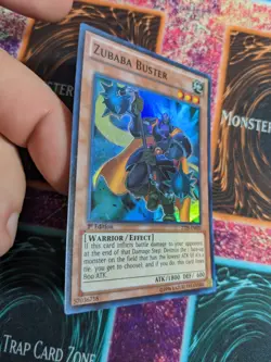 Yu-Gi-Oh! Zubaba Buster ZTIN-EN020 1st Edition Super Rare NM - Image 2
