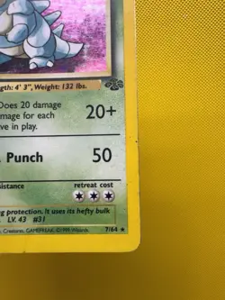 Pokemon TCG - Nidoqueen Jungle 7/64 Holo Rare Unlimited 1999 - Heavily Played HP - Image 5
