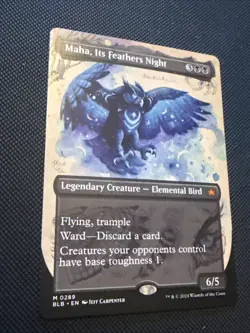 Maha, Its Feathers Night MTG Borderless No.289 Bloomburrow Mint - Image 2