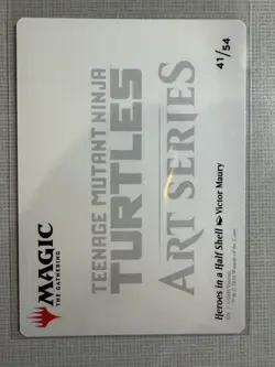 MTG Ninja Turtles (TMNT) - Heroes in a Half Shell - Art Series Gold Stamp 41/54 - Image 2