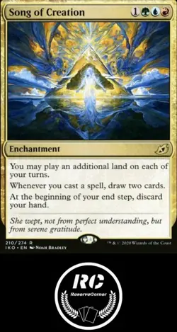 Song Of Creation MTG NM IKO Rare Enchantment Fast Tracked Shipping - Image 1