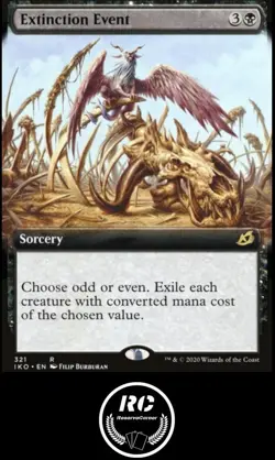 Extinction Event Extended Art MTG NM IKO Rare Sorcery Fast Tracked Shipping - Image 1