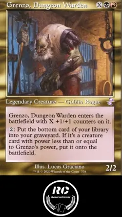 Grenzo, Dungeon Warden Timeshift MTG NM TSR Rare Goblin Fast Tracked Shipping - Image 1