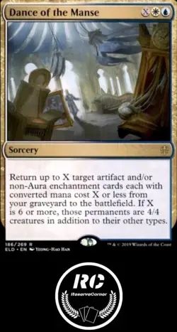 Dance Of The Manse MTG NM ELD Rare Sorcery Fast Tracked Shipping - Image 1