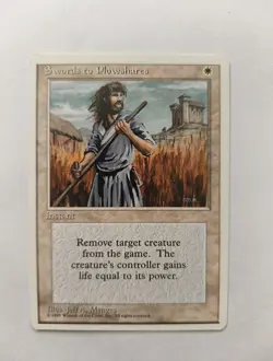 MTG Magic Swords to Plowshares Revised 3rd Edition LP - Image 1