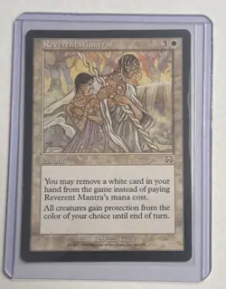 MTG Reverent Mantra Mercadian Masques Regular Magic The Gathering LP x1 - Image 1