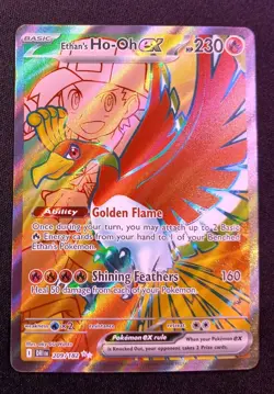 Pokemon TCG Ethan's Ho-Oh EX 209/182 S&V Destined Rivals Ultra Rare Holo Card - Image 1