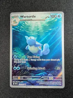 Pokemon Wartortle 171/165 Scarlet & Violet 151 Illustration Rare NM - Image 1