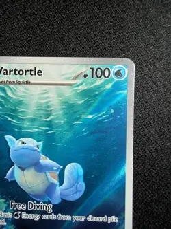 Pokemon Wartortle 171/165 Scarlet & Violet 151 Illustration Rare NM - Image 3