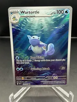 Pokemon TCG Wartortle Scarlet & Violet 151 Secret Illustration Rare Card 171/165 - Image 1