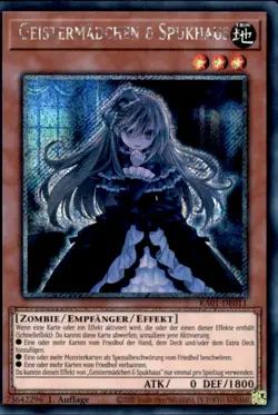 Yugioh RA01-DE011 - Geistermadchen & Spukhaus - Platinum Secret Rare - Image 1