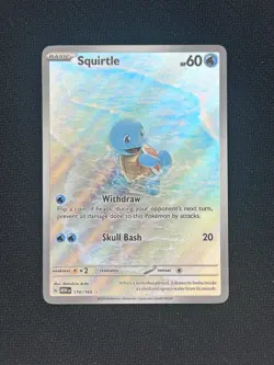 Pokemon TCG Scarlet & Violet 151 Squirtle Holo 170/165 NM - Image 1