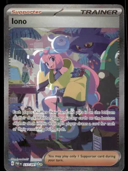 Pokemon Cards Iono 237/091 Paldean Fates Special Illustration Rare NM - Image 1