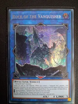 Yu-Gi-Oh Rock of the Vanquisher MP24-EN141 Prismatic Secret Rare 1st Edition - Image 1