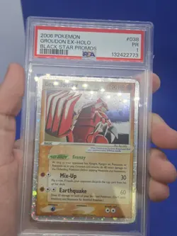 Pokemon EX Collector’s Tins Groudon ex #038 Black Star Promo PSA 1 POOR POP 41 - Image 2