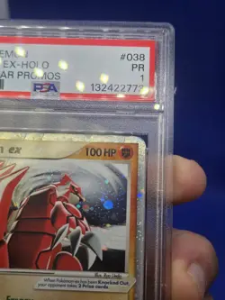 Pokemon EX Collector’s Tins Groudon ex #038 Black Star Promo PSA 1 POOR POP 41 - Image 4