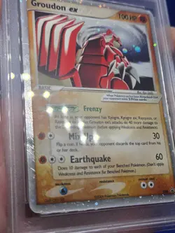 Pokemon EX Collector’s Tins Groudon ex #038 Black Star Promo PSA 1 POOR POP 41 - Image 5
