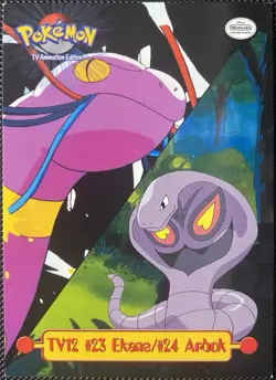 Pokemon Topps TV Animation Edition Ekans Arbok TV12 - Image 1