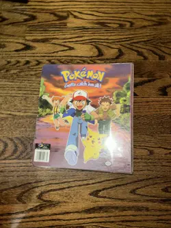 1999 Nintendo Original Pokemon Card Game 3-ring Binder Ash, Friends & Pikachu #5 - Image 3