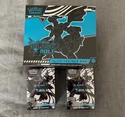 Pokemon TCG Black Bolt ETB & 2 Booster Bundles - NEW/FACTORY SEALED - Image 1