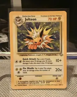 Pokemon TCG Jolteon Jungle 4/64 Holo Unlimited Holo Rare - Image 1