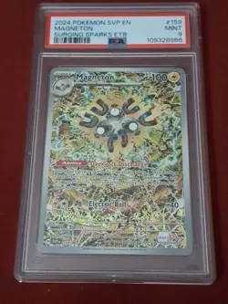 2024 POKEMON SVP EN-SV BLACK STAR PROMO #159 MAGNETON PSA 9 #159 - Image 1
