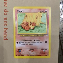 Vulpix Neo Destiny TCG Pokemon Card, 91/105 - Near Mint NM - Image 1