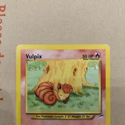 Vulpix Neo Destiny TCG Pokemon Card, 91/105 - Near Mint NM - Image 2
