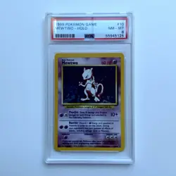 PSA 8 - 1999 Pokemon Base Mewtwo Holo 010/102 - Image 1