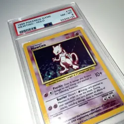 PSA 8 - 1999 Pokemon Base Mewtwo Holo 010/102 - Image 3