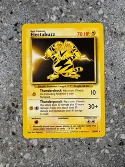 Pokemon TCG Cards Electabuzz 20/102 Base Set Rare - Image 1
