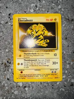 Pokemon TCG Cards Electabuzz 20/102 Base Set Rare - Image 3