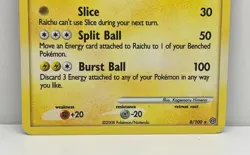 Raichu 8/100 Diamond & Pearl Stormfront Holo Rare Pokemon TCG - LP - Image 3