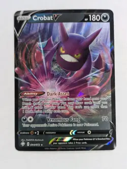 Crobat V 044/072 Shining Fates Ultra Rare Holo Pokemon TCG NM - Image 1