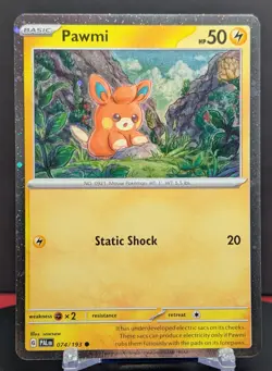 Pokemon Pawmi #074/193 English Paldea Evolved Cosmos Holo - Image 1