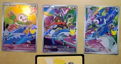 Pokemon First Partner Illustration Collection | Gen 7 Starters | NM 3rd SET FS - Image 1
