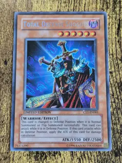 Yugioh Total Defense Shogun CT1-EN001 Secret Rare Limited Edition - Image 1