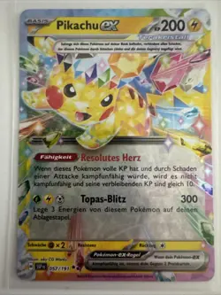 Pokemon - Pikachu EX 057/191 - Sturmische Funken - Deutsch - NM - Image 1