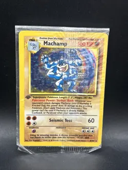 Machamp Pokemon Base Set Holo 1st Edition Sealed - Image 1