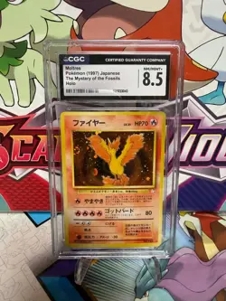 CGC 8.5 Moltres 146 Holo Rare - Japanese Fossil - Pokemon TCG - SHIPS FAST - Image 1