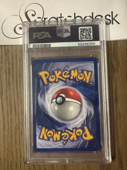 PSA 8 - Pokemon ALAKAZAM 1/130 - BASE SET 2 - FOIL Rare - Image 2