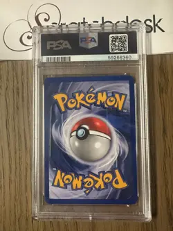 PSA 8 - Pokemon CLEFAIRY 6/130 - BASE SET 2 - FOIL Rare SWIRL - Image 2