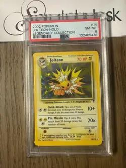 PSA 8 - Pokemon JOLTEON 14/110 - LEGENDARY COLLECTION - HOLO FOIL Rare - Image 1